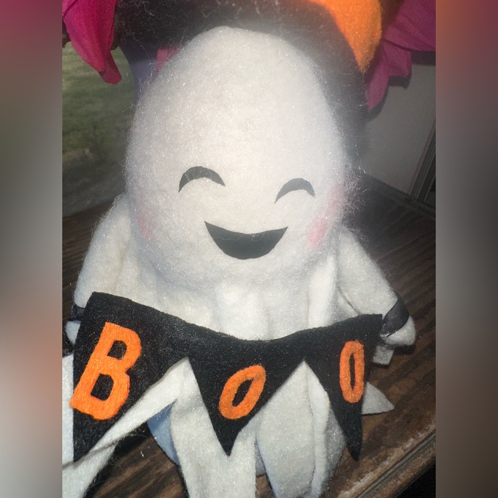 Adorable Ghost Costume with Hat and Banner - Picture 6 of 7